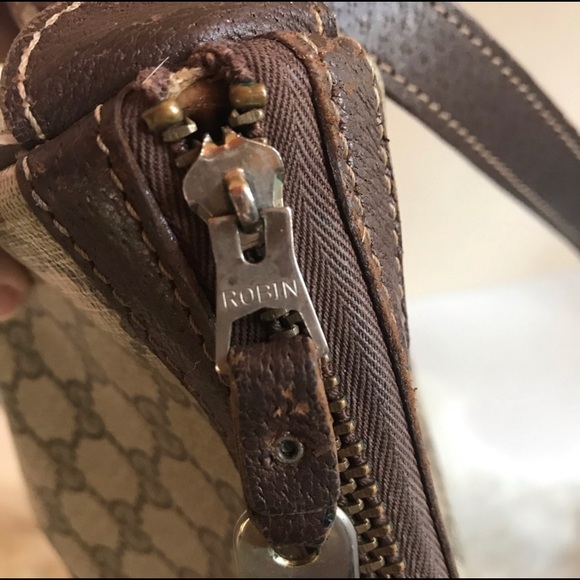 Vintage Gucci GG Supreme Striped Luggage Bag - Picture 9 of 16